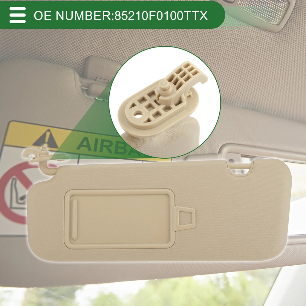 Sun Visor No.85210F0100TTX for Hyundai Elantra AD (2016–2019) Left Driver Side
