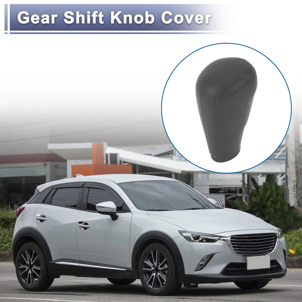 1 Pc Gear Shift Knob Cover for Mazda 3 (2014–2019) Grey Silicone