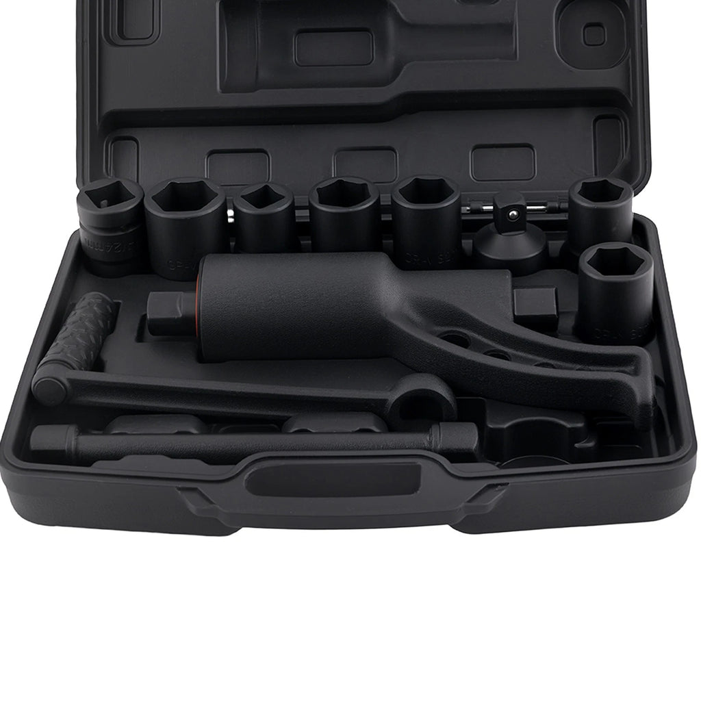 Torque Wrench Set 1:64 Square Drive with 7 Sockets for Heavy Duty Use