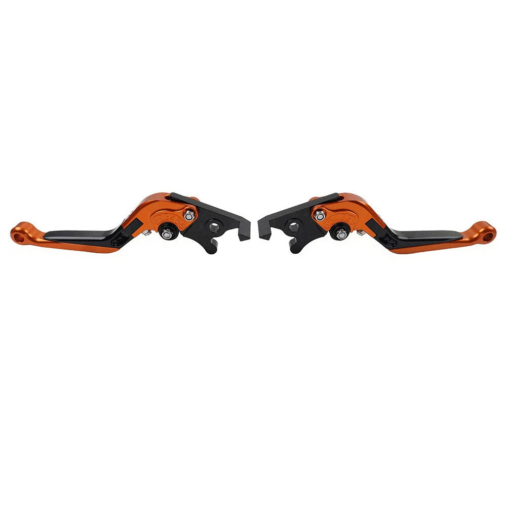 CNC Extendable Brake Clutch Levers for Yamaha XMAX 125/250/300/400 (2015–2022) Orange