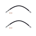 Set of 2 Rear Brake Hydraulic Hoses for Kia Rio 1.6L L4 FWD (2012–2017)
