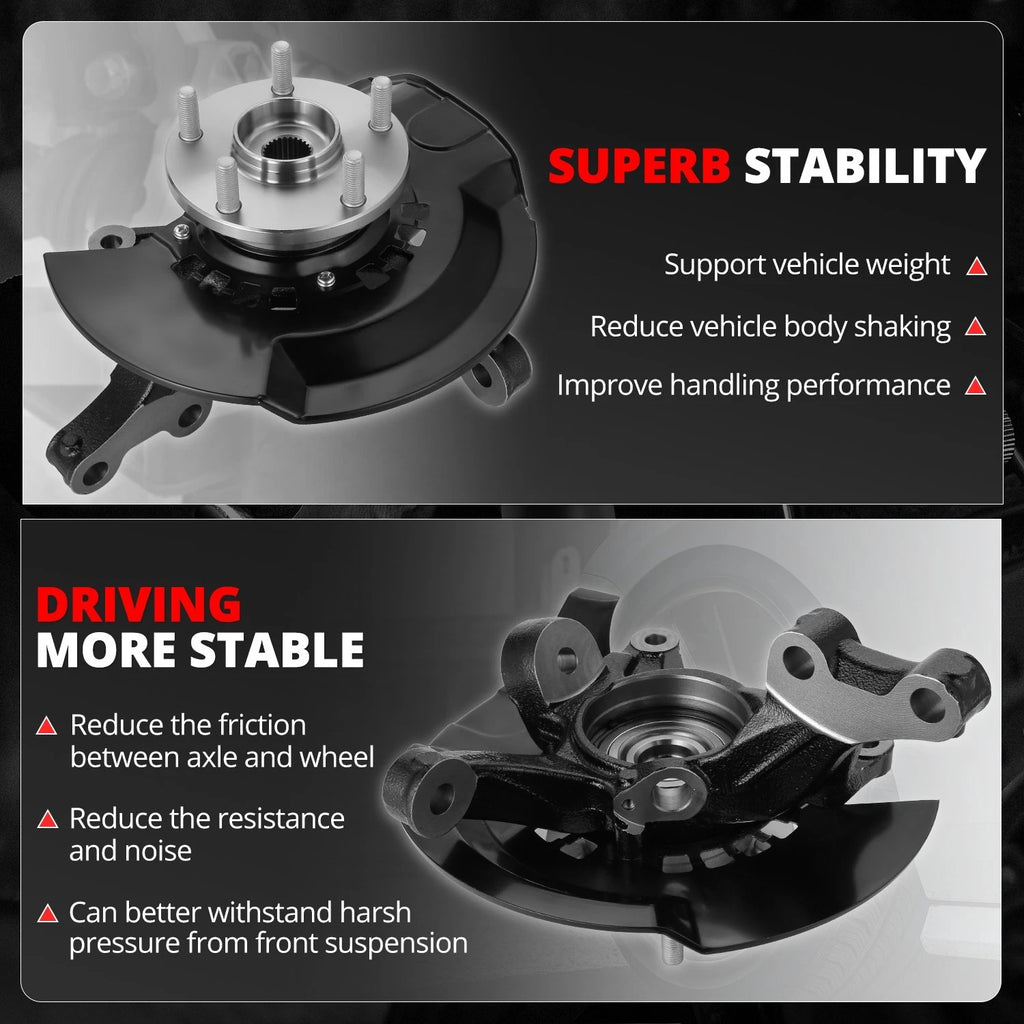 Front Passenger Right Loaded Wheel Bearing Hub Knuckle for Toyota Camry (2004–2006)
