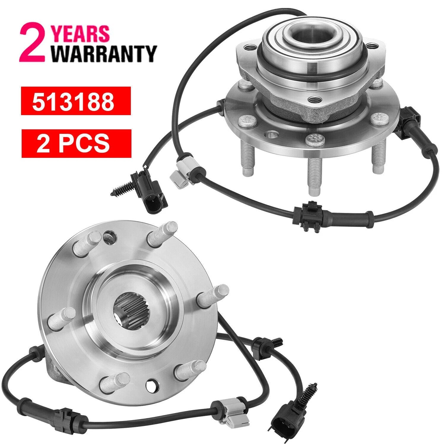 Front Wheel Bearing and Hub Set for Chevy Trailblazer Envoy (2002–2009)