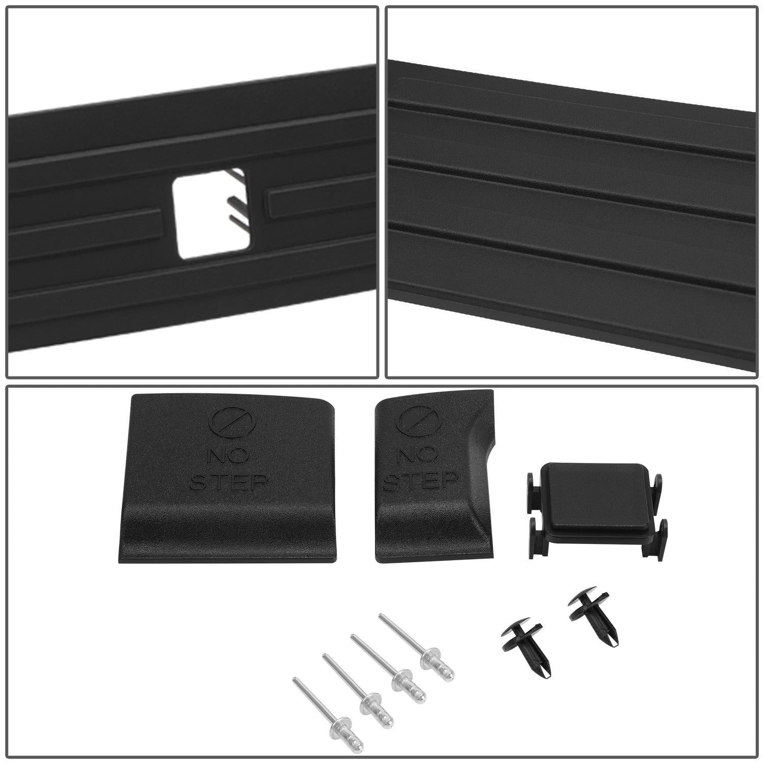 Tailgate Molding for Ford F-150 (2015) - Matte Black, Factory Style