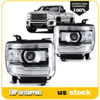 Headlight Assembly for GMC Sierra 1500, 2500HD, 3500HD (2014–2015)