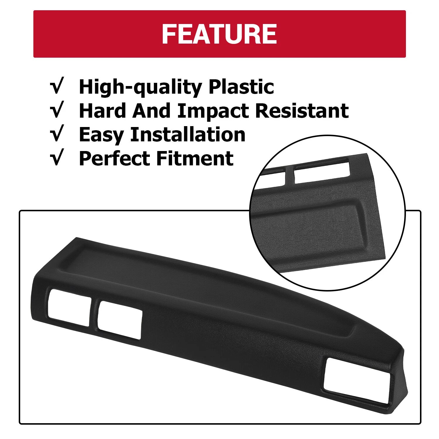 Molded Dash Cap Cover for Toyota Pickup 4 Runner (1984-1986)