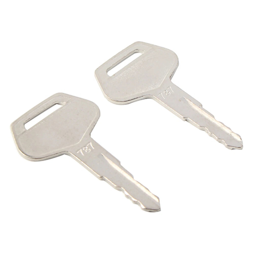 2 Pcs Ignition Keys 787 TR261434 for Komatsu Excavator (Dozer Loader)