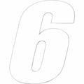3X Number Plate Decal for One Industries Supercross Racing (6")