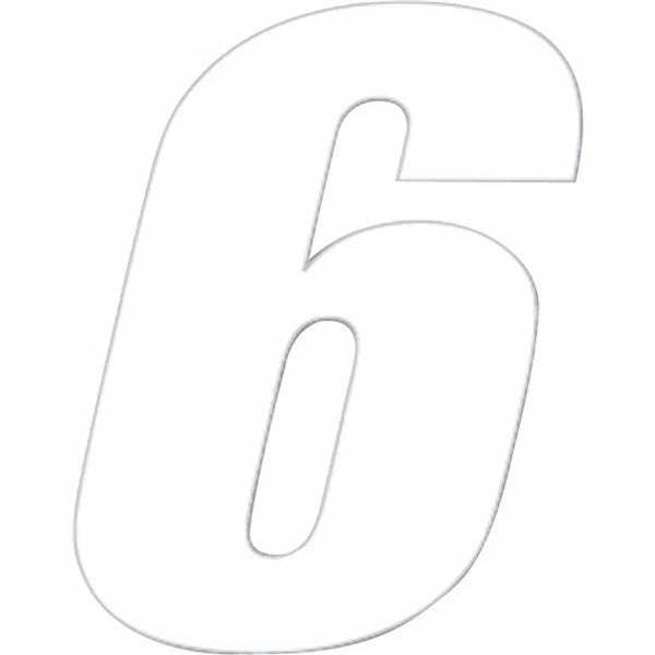 3X Number Plate Decal for One Industries Supercross Racing (6")