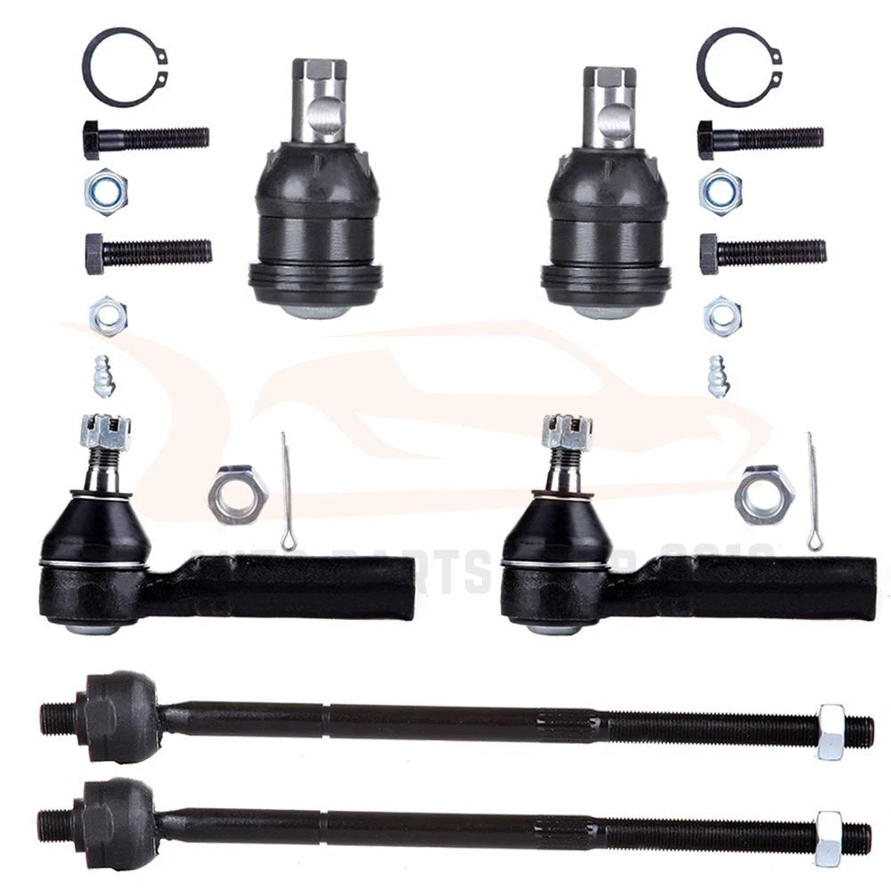 Set of 6 Front Inner Outer Tie Rod Lower Ball Joints for Dodge Grand Voyager