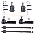 Set of 6 Front Inner Outer Tie Rod Lower Ball Joints for Dodge Grand Voyager