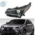 Black Headlight for Lexus NX300 NX300h (2018–2021) Left Side LED