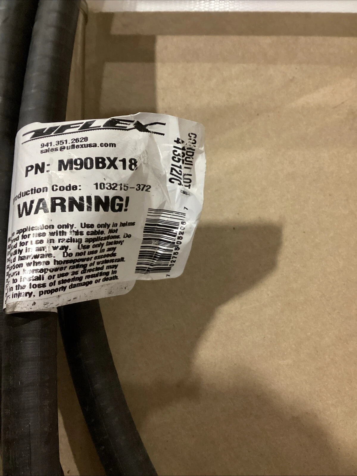 UFlex M90BX18 M90 Mach Black Rotary Steering Cable - 18' for UFlex Models (N/A)