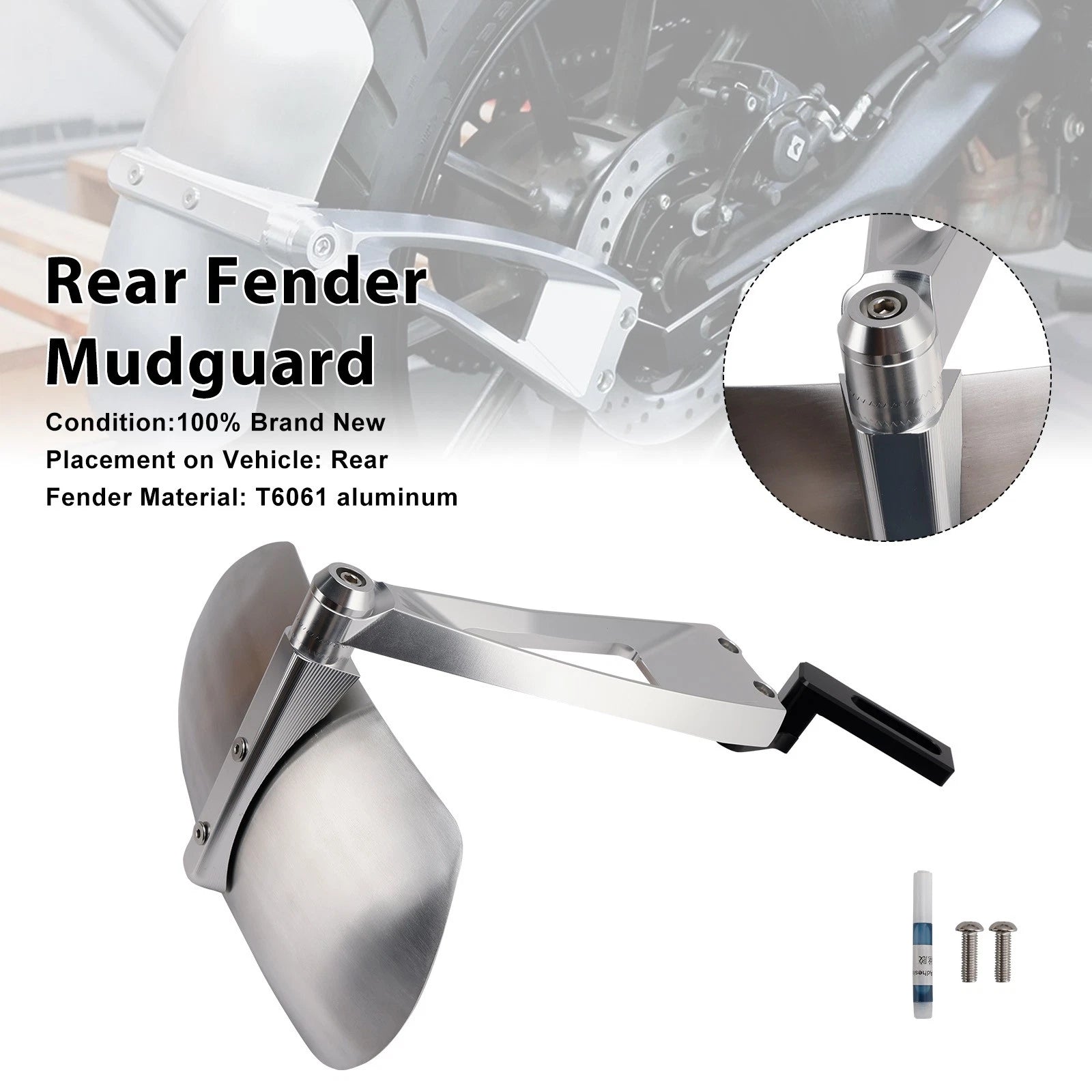 Rear Wheel Fender Mudguard for Scrambler 1200 XC XE, Street Twin 900 (2019–2023)