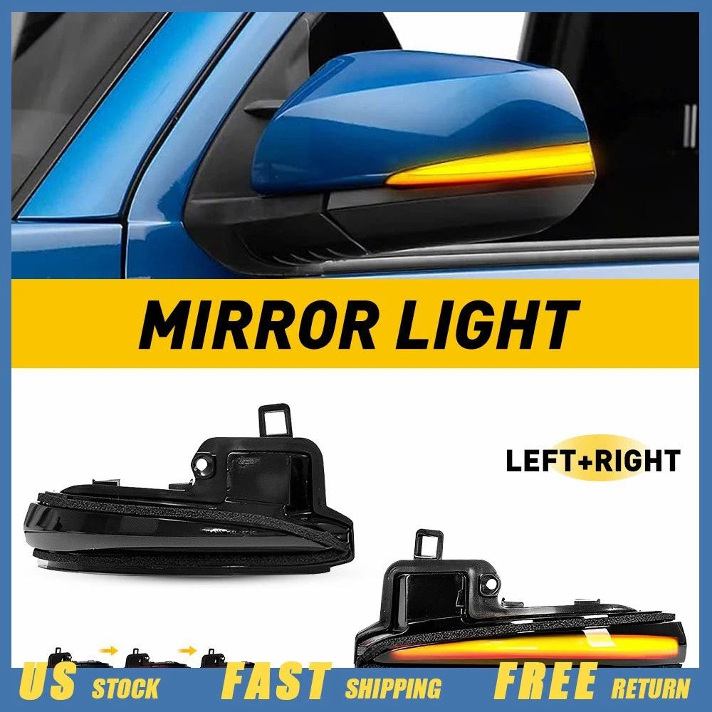 Sequential side mirror turn signal lights LED for Toyota Tacoma (2016–2022)