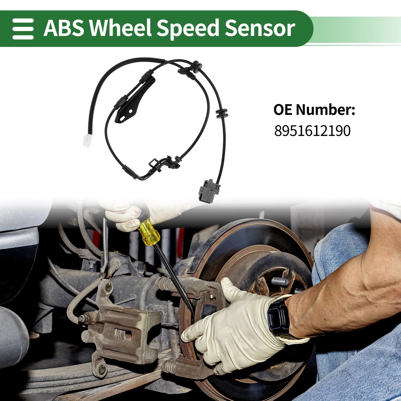 ABS Wheel Speed Sensor No. 8951612190 for Toyota Corolla (2014–2019) Rear Left