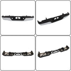 Chrome Rear Step Bumper Assembly for Toyota Tundra (2007â2013) with Sensor Holes