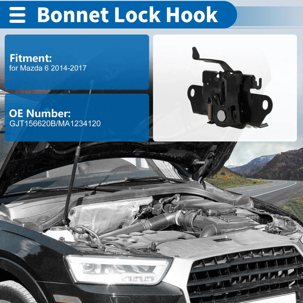 Hood Latch Assembly for Mazda 6 (2014–2017) No.GJT156620B/MA1234120