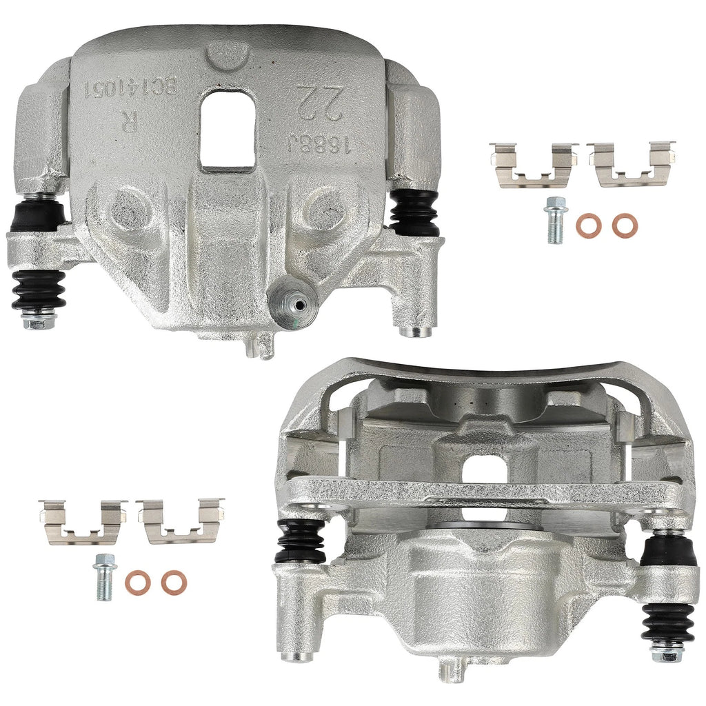 Set of 2 Front Brake Calipers for Hyundai Accent, Excel