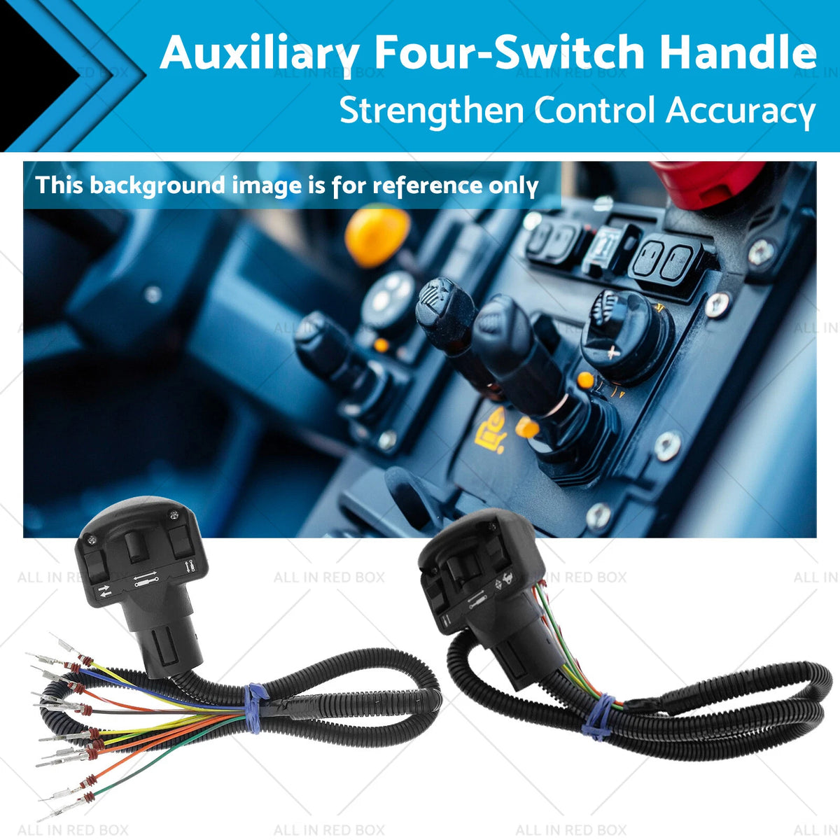 Auxiliary Four-Switch Handle Set for Bobcat Skid Steer Loaders