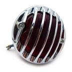LED Tail Brake Light Grille for - Chrome, Red Lens