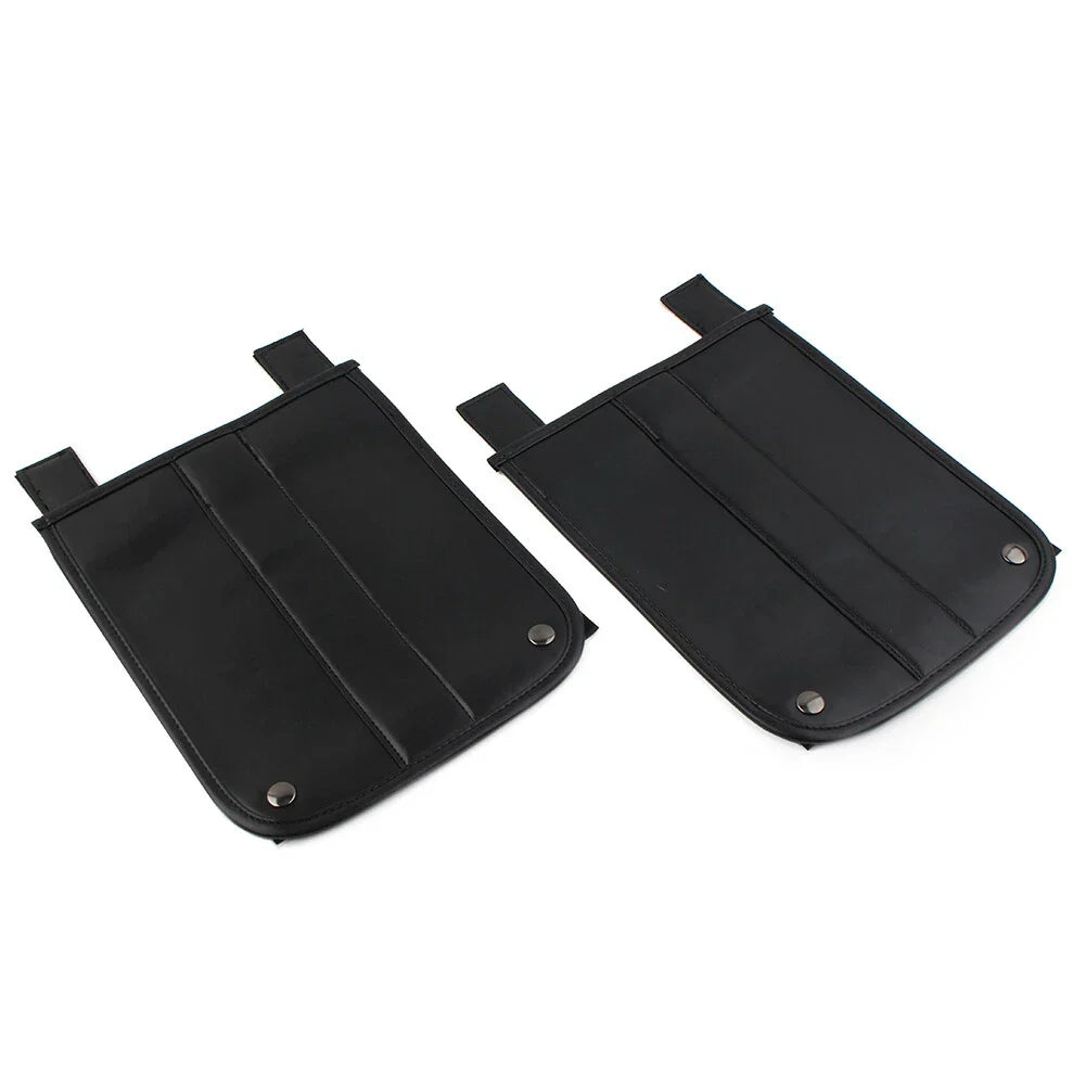 Black PU Leather Universal Trike Rear Fender Bra for Harley Roadsmith