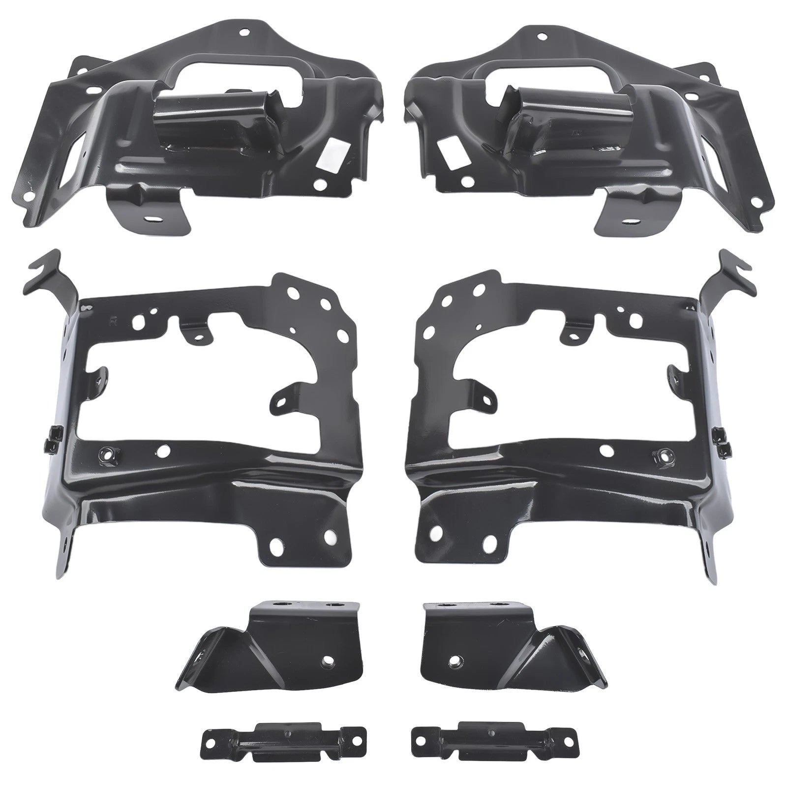 Set of 8 Front Bumper Support Brackets for Chevy Silverado 1500 (2014-2015)
