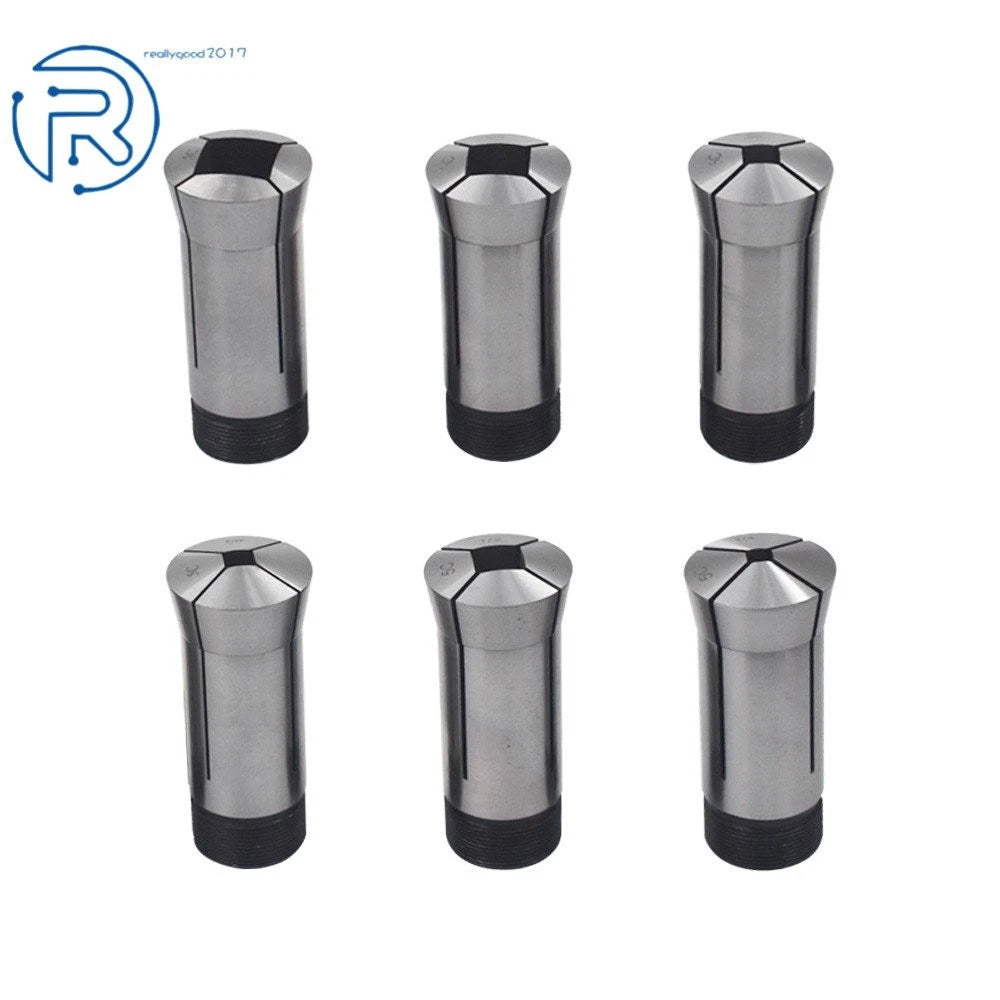 6PCS Square Collet Set 1/4'', 5/16'', 3/8'', 1/2'', 5/8'', 3/4'' US
