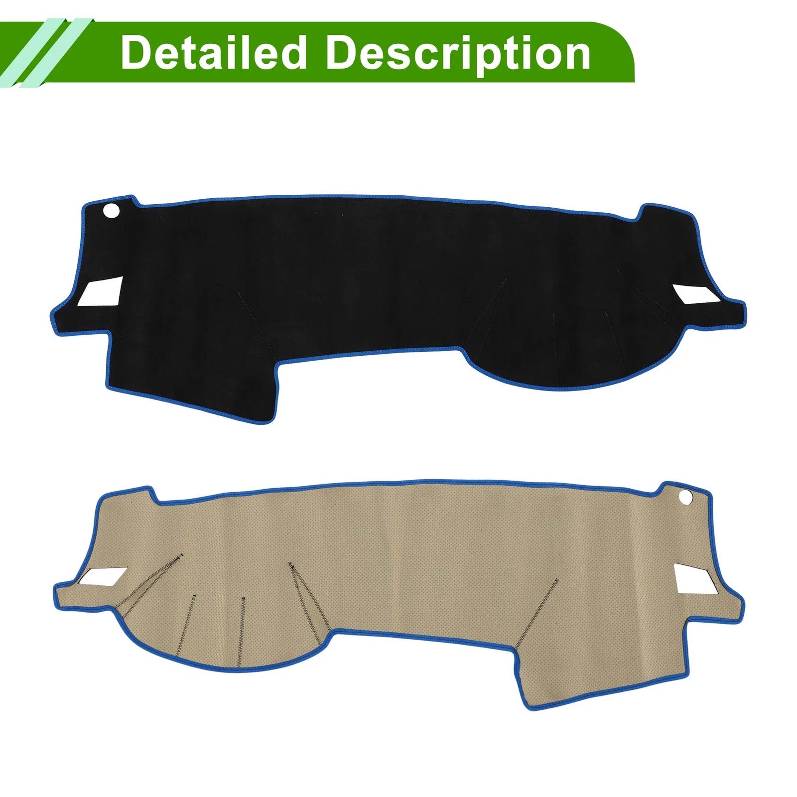 Dashboard Cover Mat for Subaru Outback (2005–2009) Black Blue