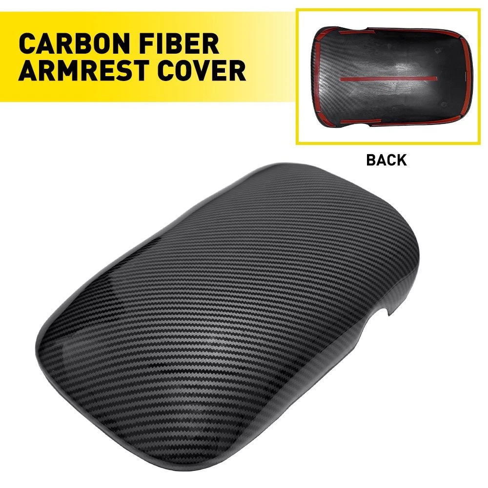 Inner Armrest Box Storage Cover Trim for Ford Mustang (2015–2025)