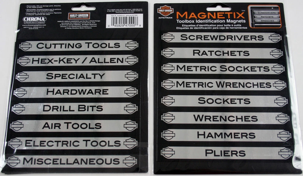 16 Pack Toolbox Identification Magnets for Harley-Davidson (2010–2023)