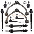 10PCS Front Upper Control Arms Tie Rods Kit for Dodge Dakota (2005–2010)