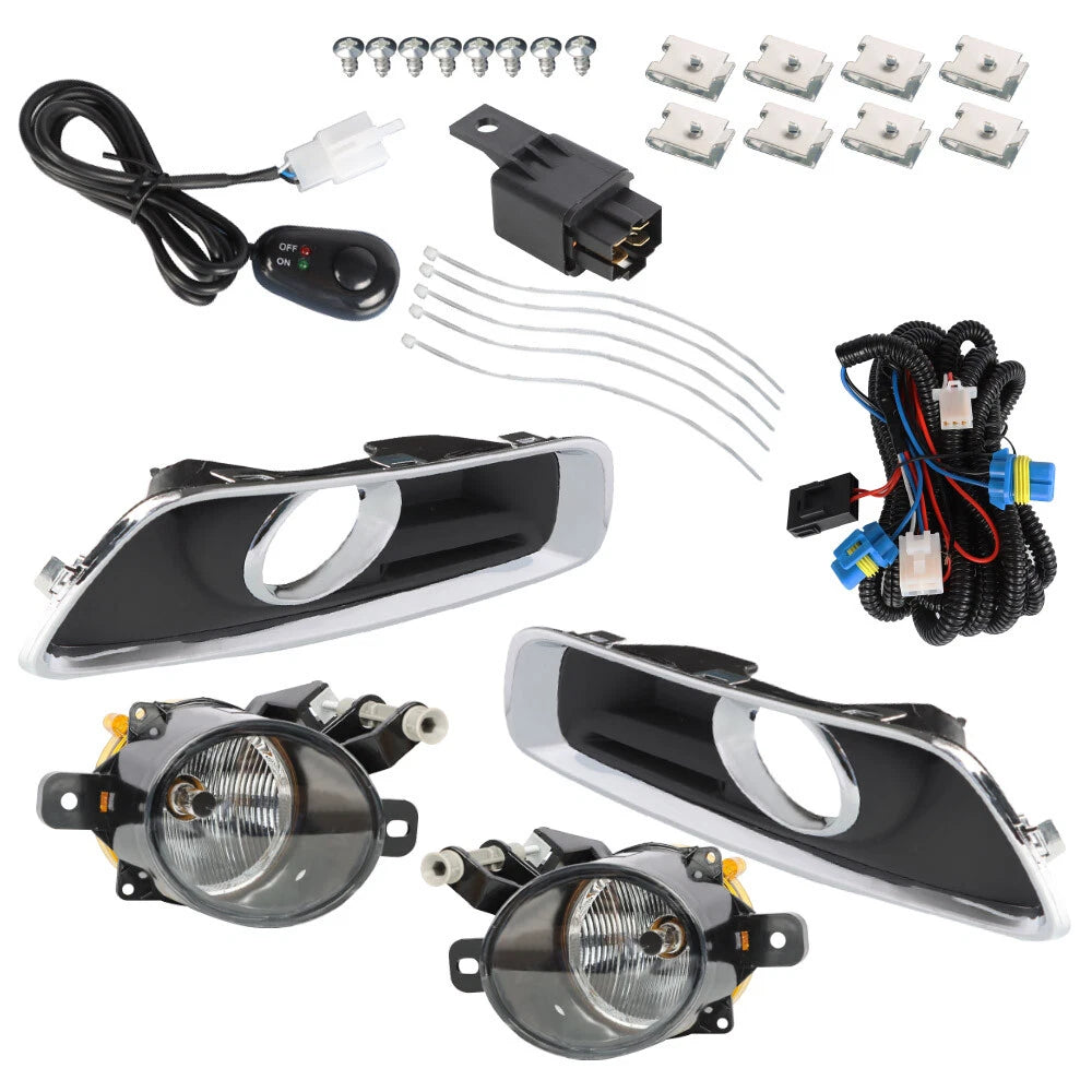 Fog Light Covers for Chevrolet Malibu (2013-2015) Black