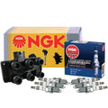 NGK DIS Ignition Coil & 6 Iridium IX Spark Plugs for Ford Taurus SHO (2010–2019)