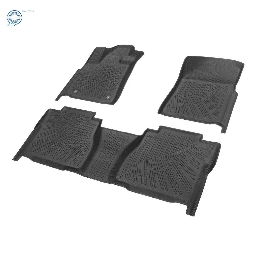 Set of 3 TPE Floor Mats Liners for Toyota Tundra Double Cab/CrewMax (2007–2011)
