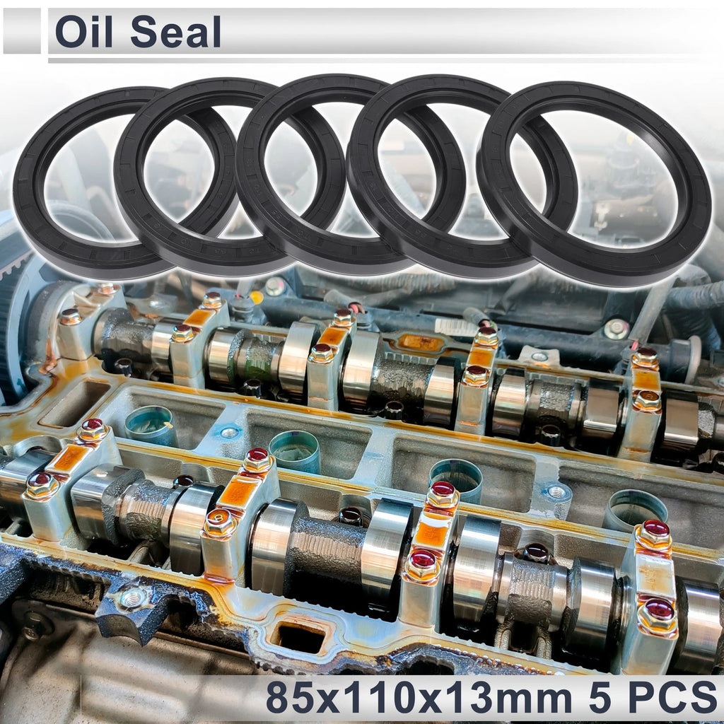 Set of 5 Oil Seal Rotary Shaft Seal NBR Rubber 85x110x13mm