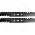 1 Pair Mower Blades for AYP Husqvarna  Toothed Mulching