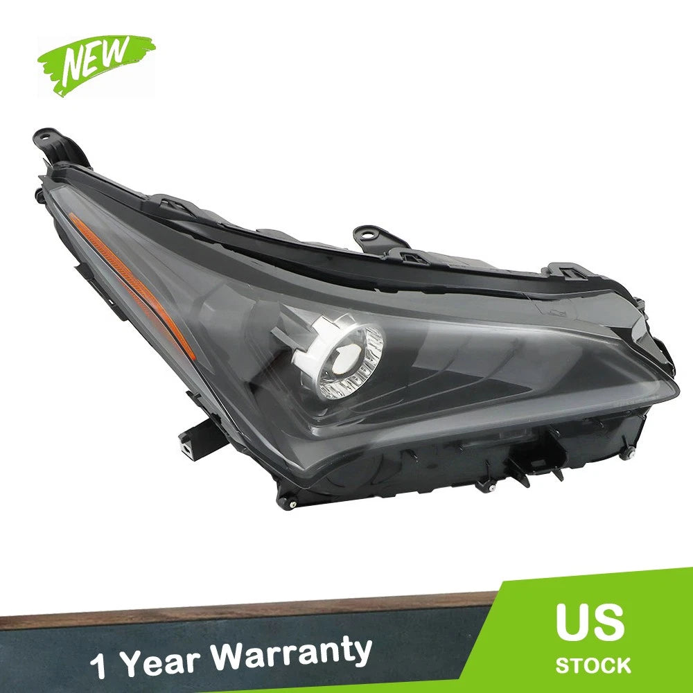 LED Headlight for Lexus NX200t NX300 NX300h (2018–2021) Right Side Clear Lens