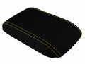 Console Lid Armrest Cover for Honda Prelude (1997–2001) Carbon Fiber Yellow Stitch