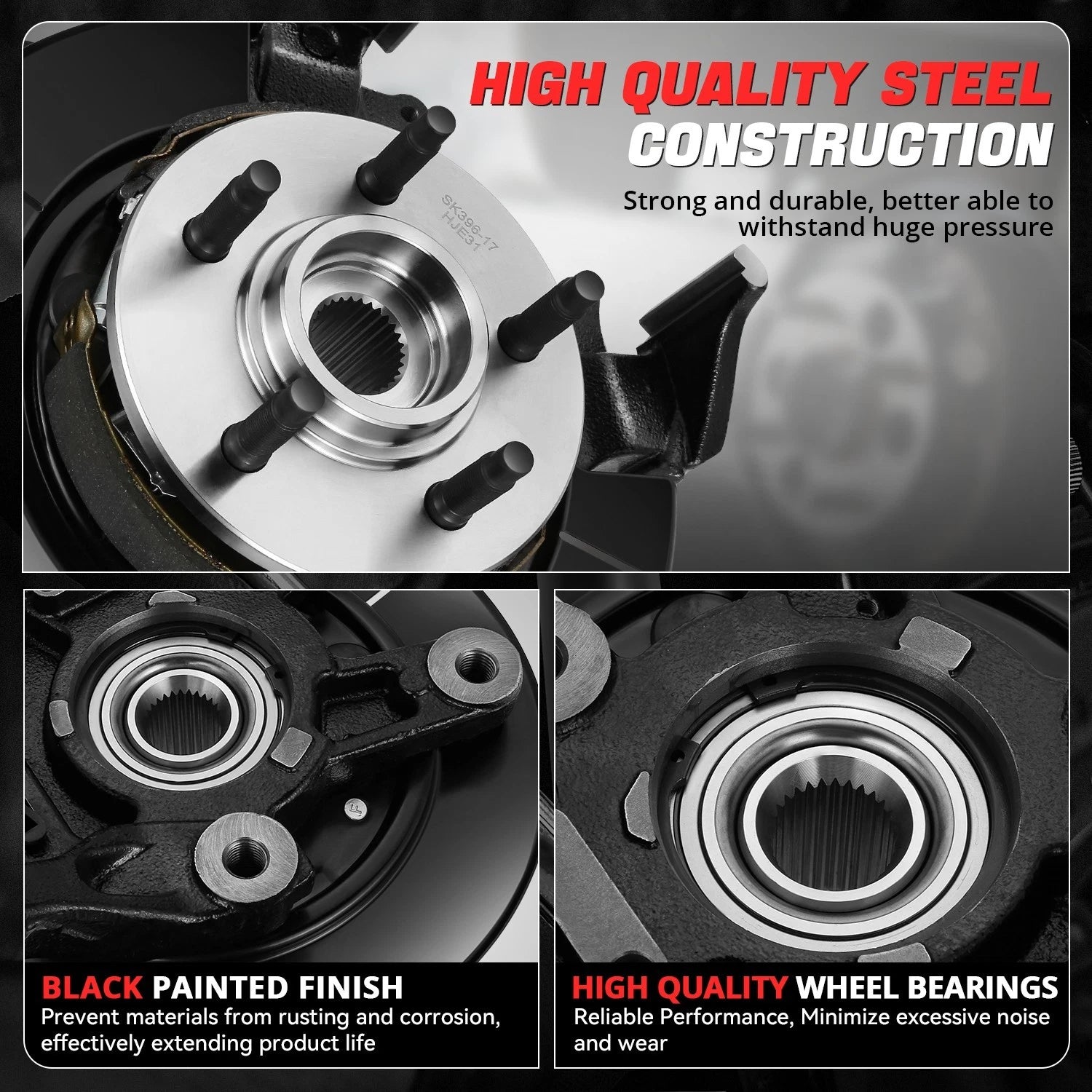 Loaded Wheel Knuckle for Ford Explorer Sport Trac, Mountaineer (2006–2010)