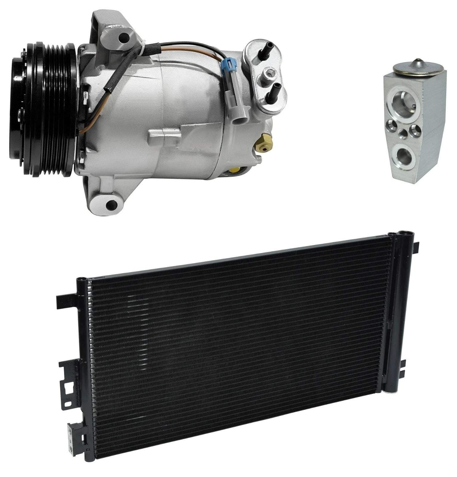 AC Compressor Kit with Condenser for Chevrolet Malibu 2.2L (2008–2008)