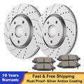 Front Drilled Brake Rotors and Pads for Dodge Grand Caravan (2008–2020)