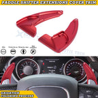 Red Aluminum Paddle Shifters for Dodge Charger Challenger Durango (2015–2024)