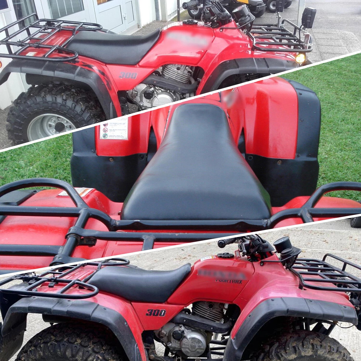 Complete Black Seat for Honda TRX 300 TRX300 FW (1988–2000) ATV