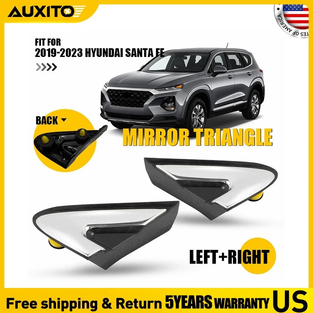2X Fender Molding Mirror Corner for Hyundai Santa Fe (2019–2023)