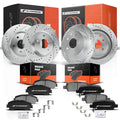 Drilled Brake Rotors & Ceramic Pads for Nissan Rogue (2008–2013)