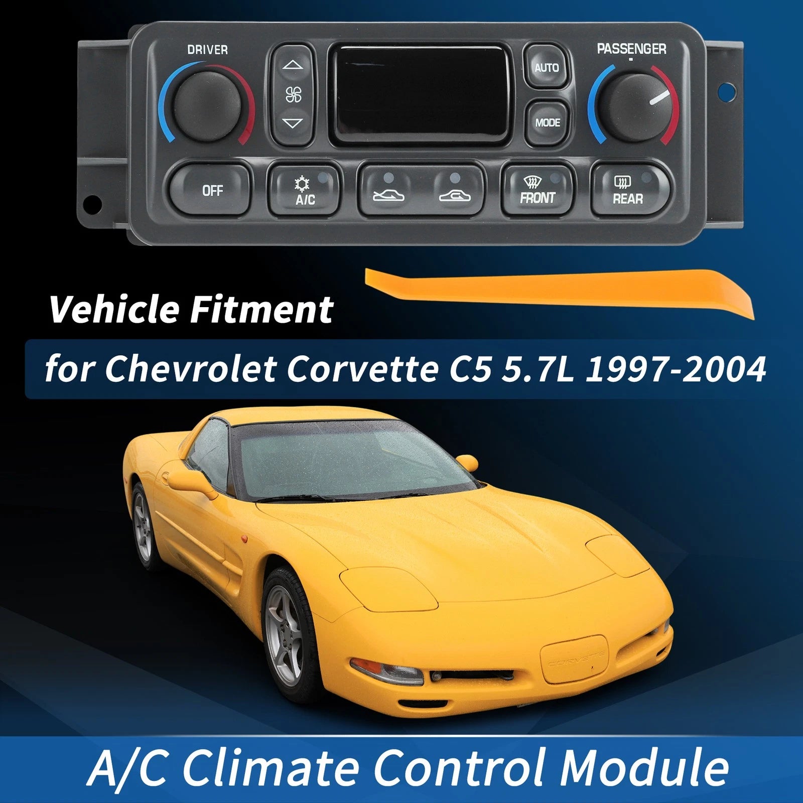A/C Heater Climate Control Module for Chevrolet Corvette C5 (1997–2004)