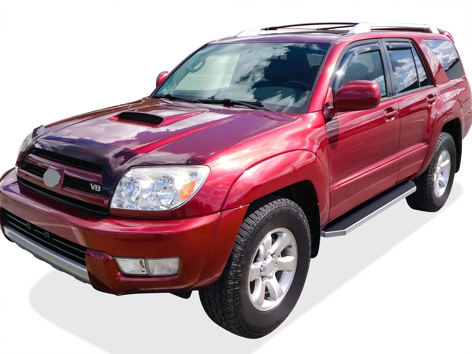6" Polished iBoard Side Step Nerf Bar for Toyota 4Runner (2003-2009)