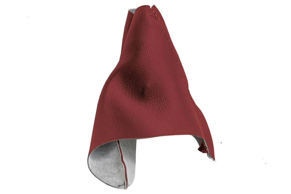 Leather Emergency Brake Boot Cover for BMW E90 (2005–2013) Red