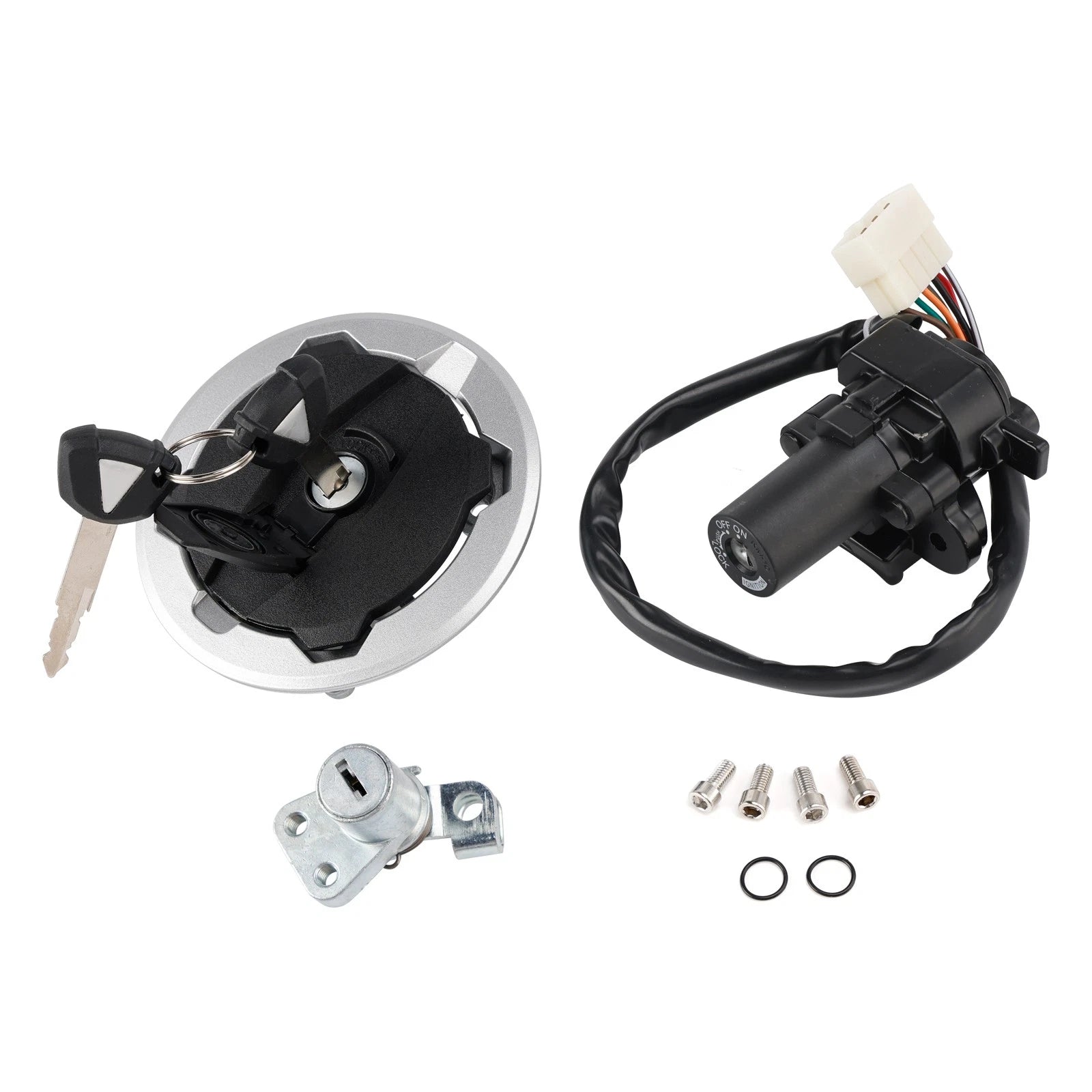 Ignition Key Switch Tank Seat Lock Set for Kawasaki Versys-X 300 (2017–2025)